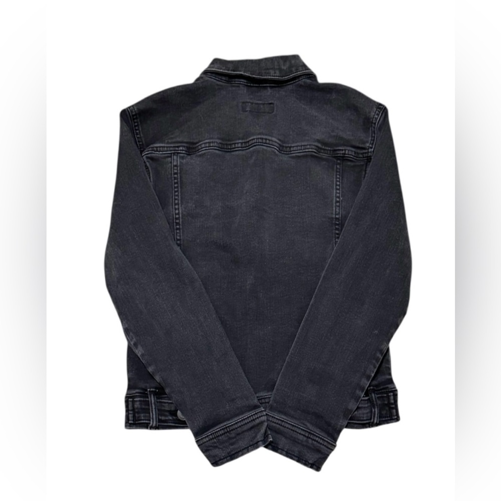 U.S.Polo Assn,Boys' distressed black denim jacket,size 10/12,Black Denim Jacket. - Picture 3 of 3